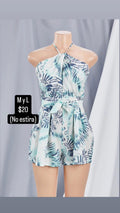 Blue tie dye Romper